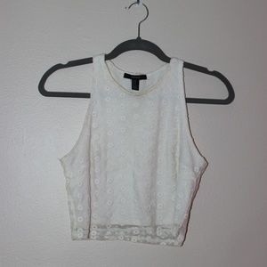 forever 21 flowery crop top